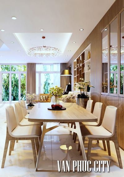 Thiết kế nội thất nhà phố Vạn Phúc city