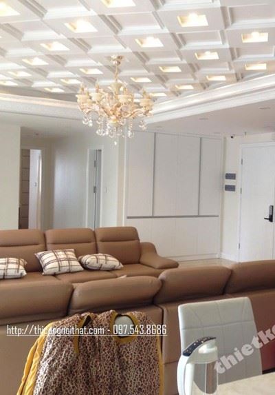 Thi công nội thất chung cư hiện đại tại Bắc Linh Đàm - Nhà anh An