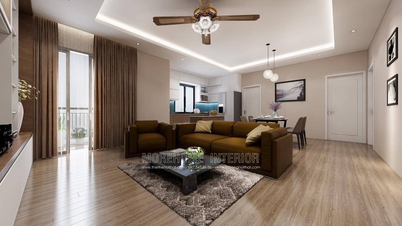Thiết kế nội thất phòng khách hiện đại