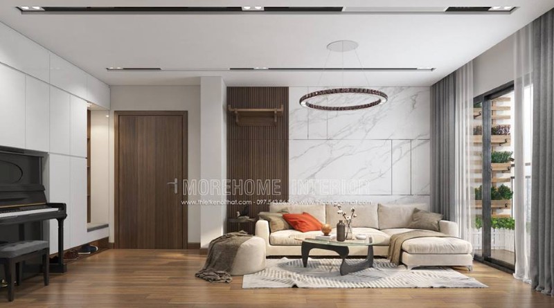 Thiết kế nội thất phòng khách hiện đại